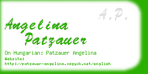 angelina patzauer business card